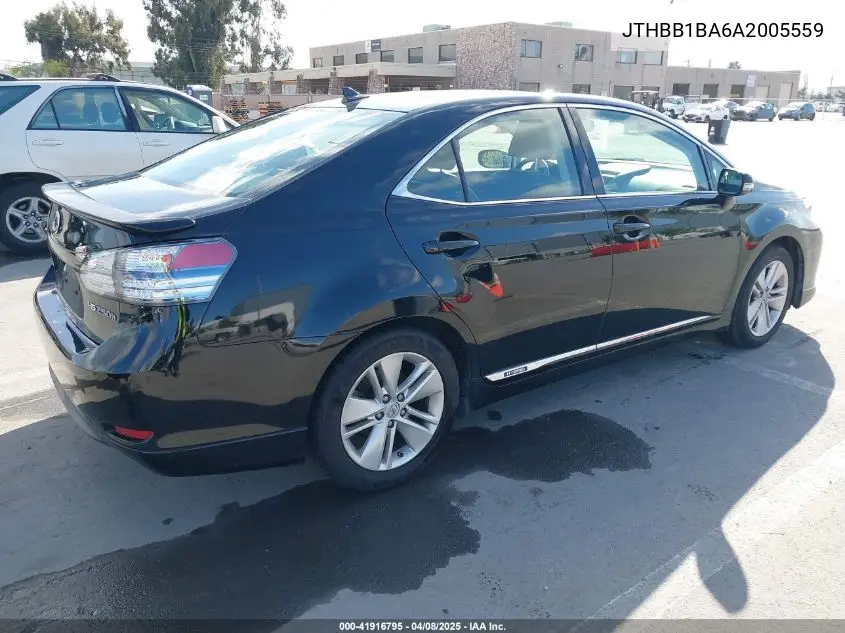 2010 Lexus Hs 250H VIN: JTHBB1BA6A2005559 Lot: 41916795