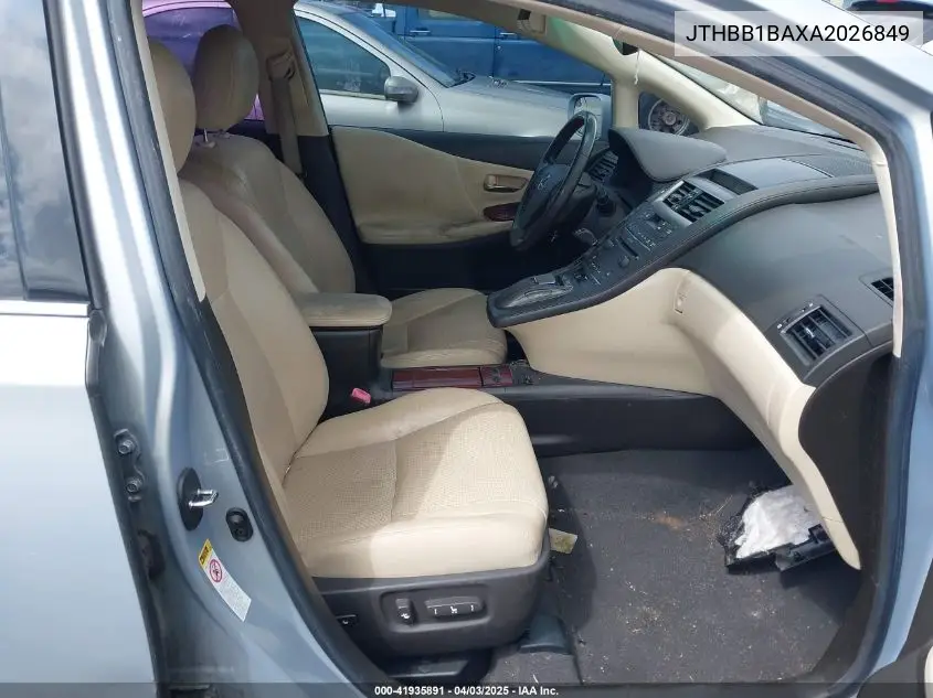 2010 Lexus Hs 250H Premium VIN: JTHBB1BAXA2026849 Lot: 41935891