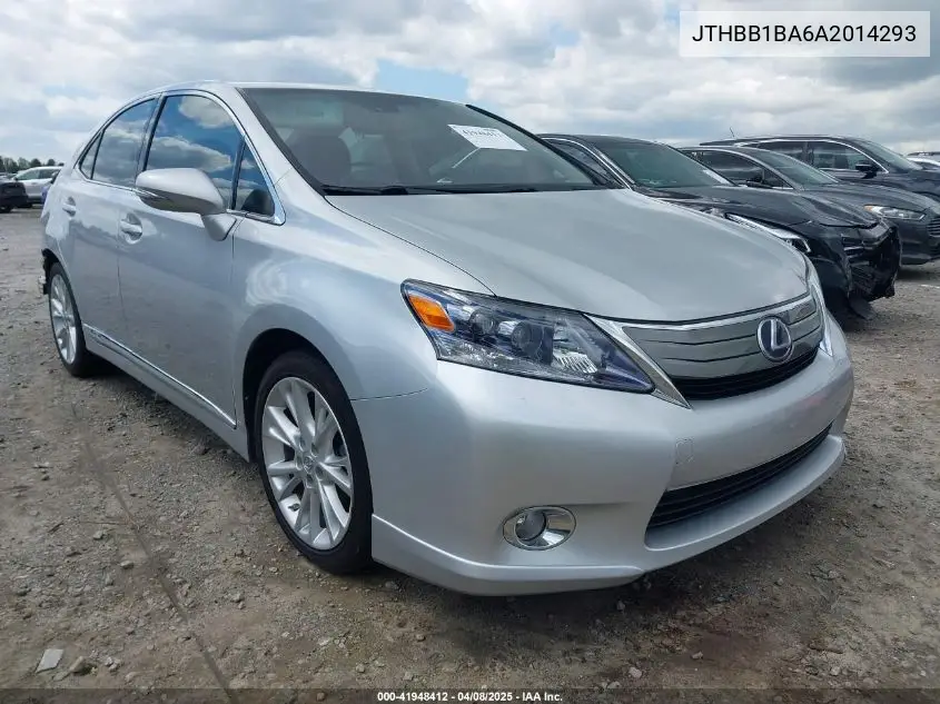 2010 Lexus Hs 250H Premium VIN: JTHBB1BA6A2014293 Lot: 41948412