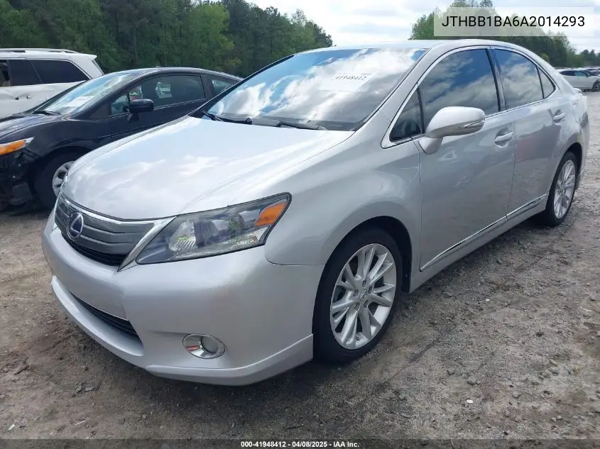 2010 Lexus Hs 250H Premium VIN: JTHBB1BA6A2014293 Lot: 41948412
