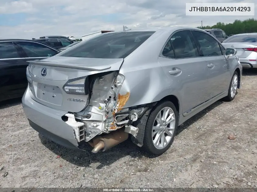 2010 Lexus Hs 250H Premium VIN: JTHBB1BA6A2014293 Lot: 41948412