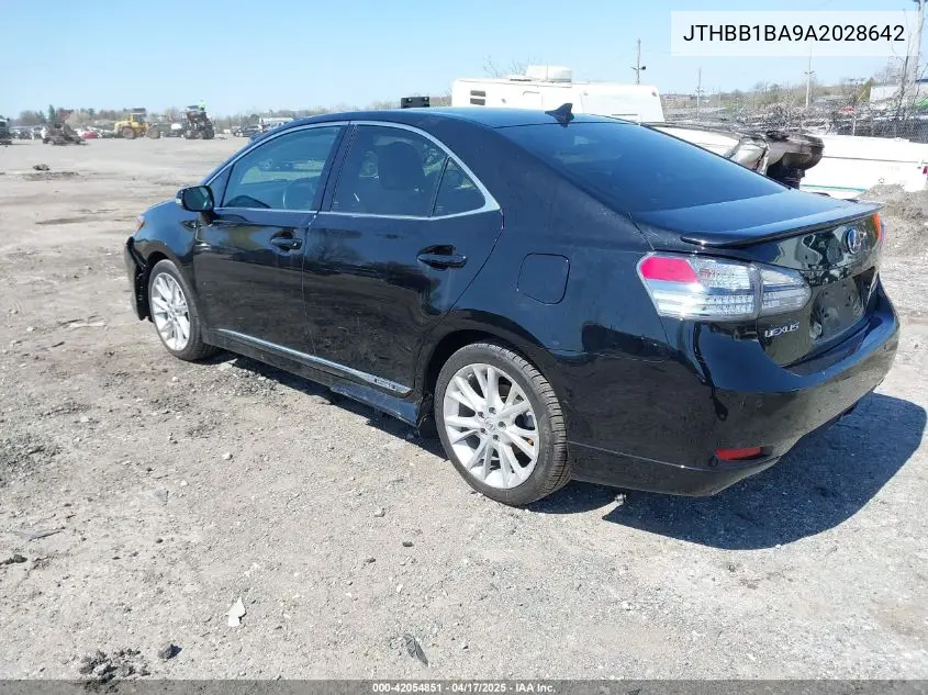2010 Lexus Hs 250H Premium VIN: JTHBB1BA9A2028642 Lot: 42054851