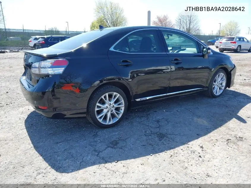 2010 Lexus Hs 250H Premium VIN: JTHBB1BA9A2028642 Lot: 42054851