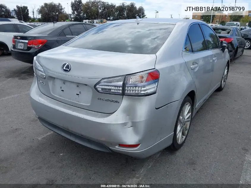 2010 Lexus Hs 250H Premium VIN: JTHBB1BA3A2018799 Lot: 42056815