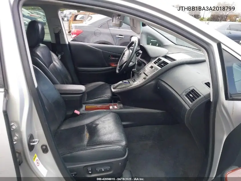 2010 Lexus Hs 250H Premium VIN: JTHBB1BA3A2018799 Lot: 42056815
