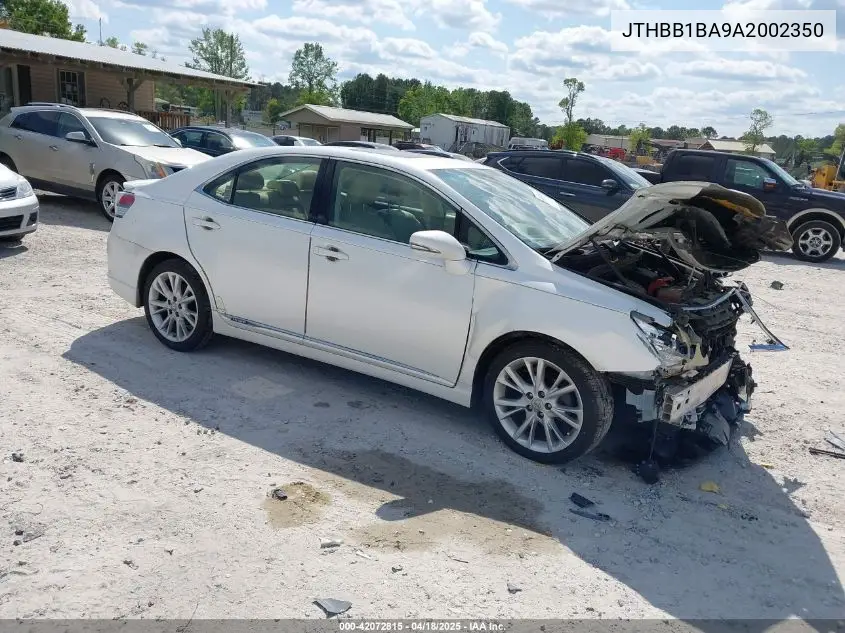 2010 Lexus Hs 250H Premium VIN: JTHBB1BA9A2002350 Lot: 42072815
