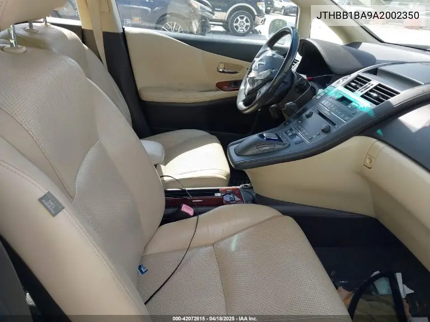 2010 Lexus Hs 250H Premium VIN: JTHBB1BA9A2002350 Lot: 42072815