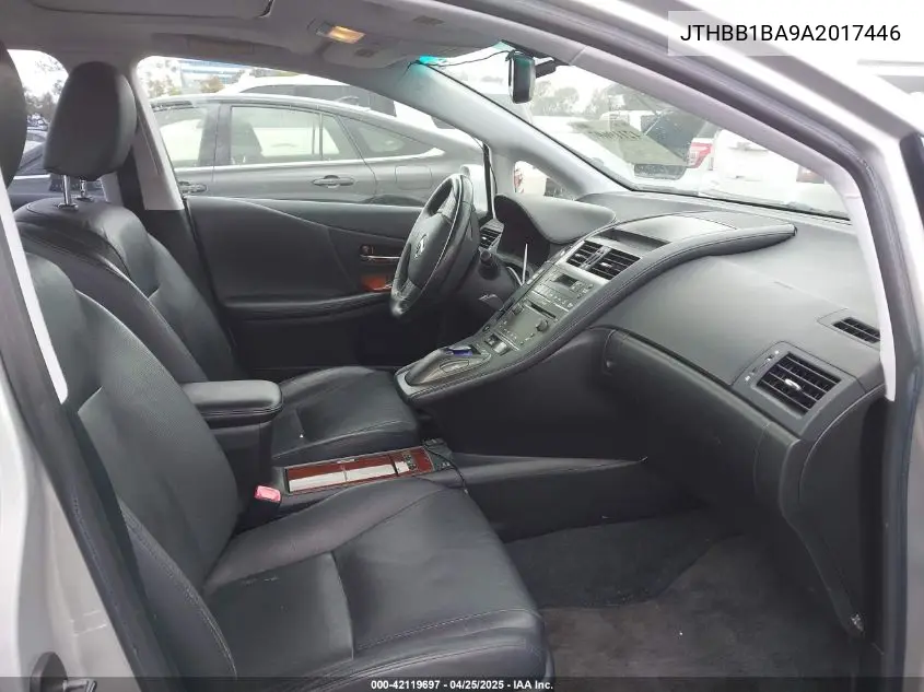 2010 Lexus Hs 250H VIN: JTHBB1BA9A2017446 Lot: 42119697