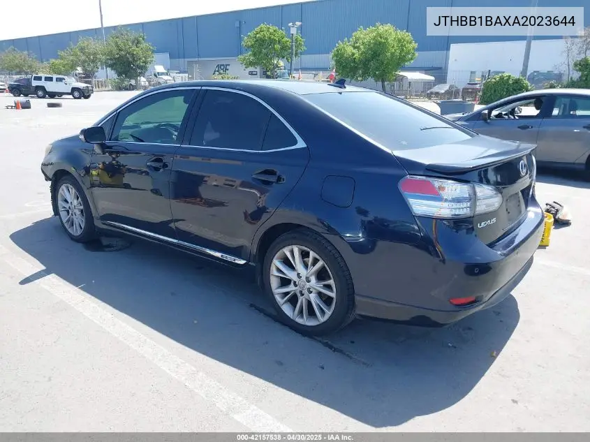 2010 Lexus Hs 250H Premium VIN: JTHBB1BAXA2023644 Lot: 42157538