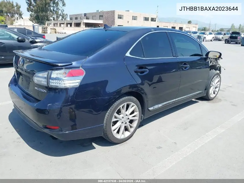 2010 Lexus Hs 250H Premium VIN: JTHBB1BAXA2023644 Lot: 42157538