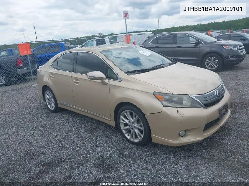 2010 Lexus Hs 250H Premium VIN: JTHBB1BA1A2009101 Lot: 42204254