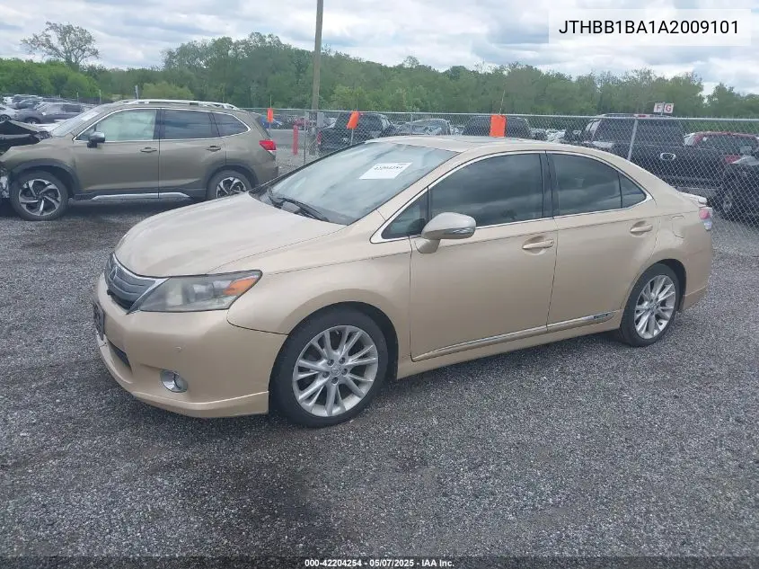 2010 Lexus Hs 250H Premium VIN: JTHBB1BA1A2009101 Lot: 42204254