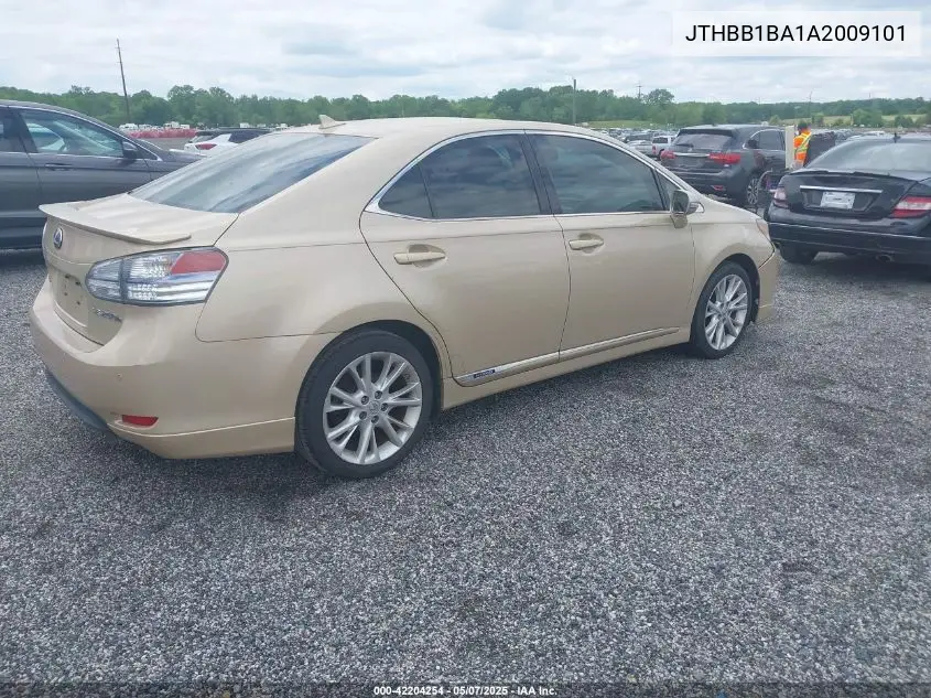 2010 Lexus Hs 250H Premium VIN: JTHBB1BA1A2009101 Lot: 42204254