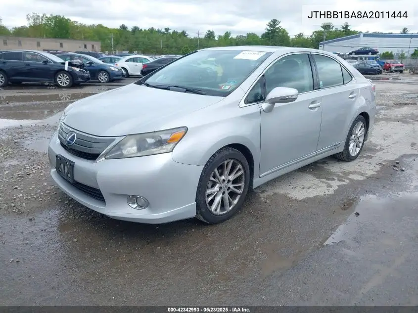 2010 Lexus Hs 250H Premium VIN: JTHBB1BA8A2011444 Lot: 42342993