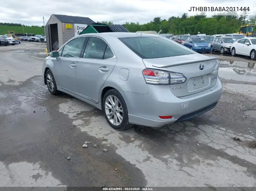 2010 Lexus Hs 250H Premium VIN: JTHBB1BA8A2011444 Lot: 42342993