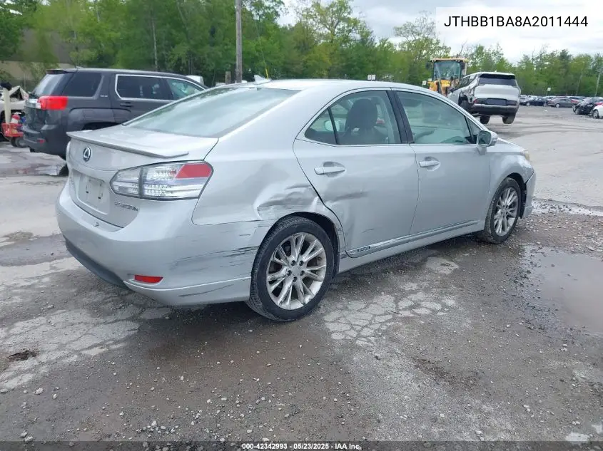 2010 Lexus Hs 250H Premium VIN: JTHBB1BA8A2011444 Lot: 42342993
