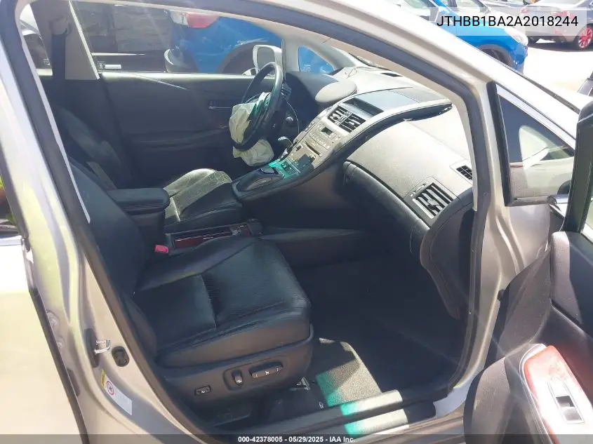 2010 Lexus Hs 250H Premium VIN: JTHBB1BA2A2018244 Lot: 42378005