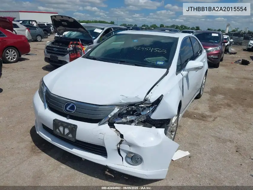 2010 Lexus Hs 250H Premium VIN: JTHBB1BA2A2015554 Lot: 42454563