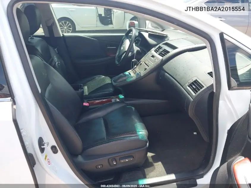 2010 Lexus Hs 250H Premium VIN: JTHBB1BA2A2015554 Lot: 42454563