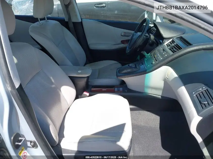 2010 Lexus Hs 250H Premium VIN: JTHBB1BAXA2014796 Lot: 42522615