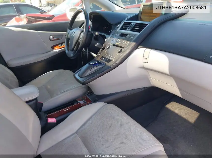 2010 Lexus Hs 250H Premium VIN: JTHBB1BA7A2008681 Lot: 42525217