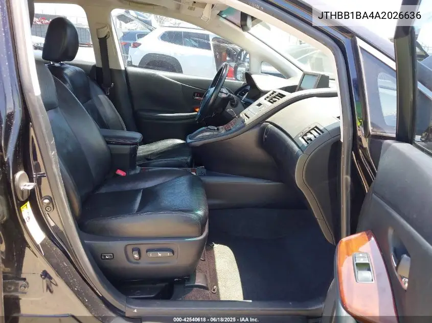 2010 Lexus Hs 250H Premium VIN: JTHBB1BA4A2026636 Lot: 42540618
