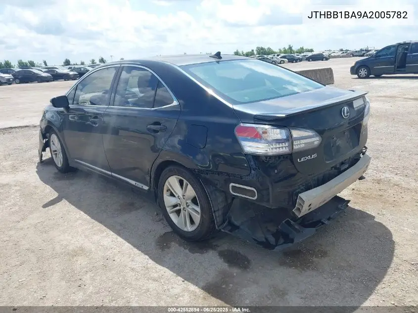 2010 Lexus Hs 250H VIN: JTHBB1BA9A2005782 Lot: 42552894