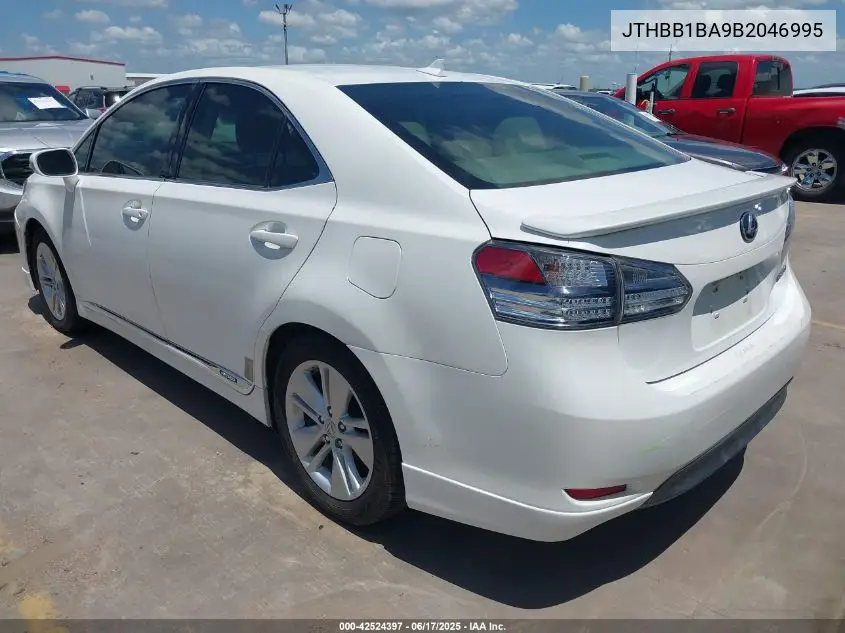 2011 Lexus Hs 250H VIN: JTHBB1BA9B2046995 Lot: 42524397