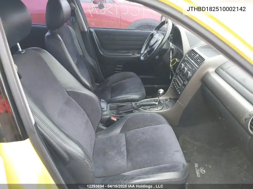 2001 Lexus Is 300 300 VIN: JTHBD182510002142 Lot: 12293694