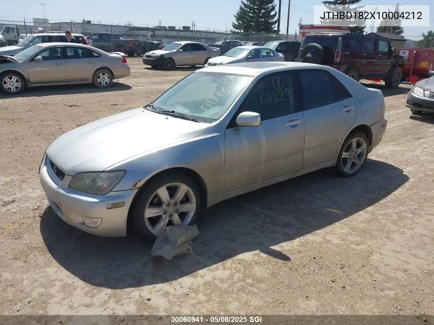 2001 Lexus Is 300 VIN: JTHBD182X10004212 Lot: 30060941