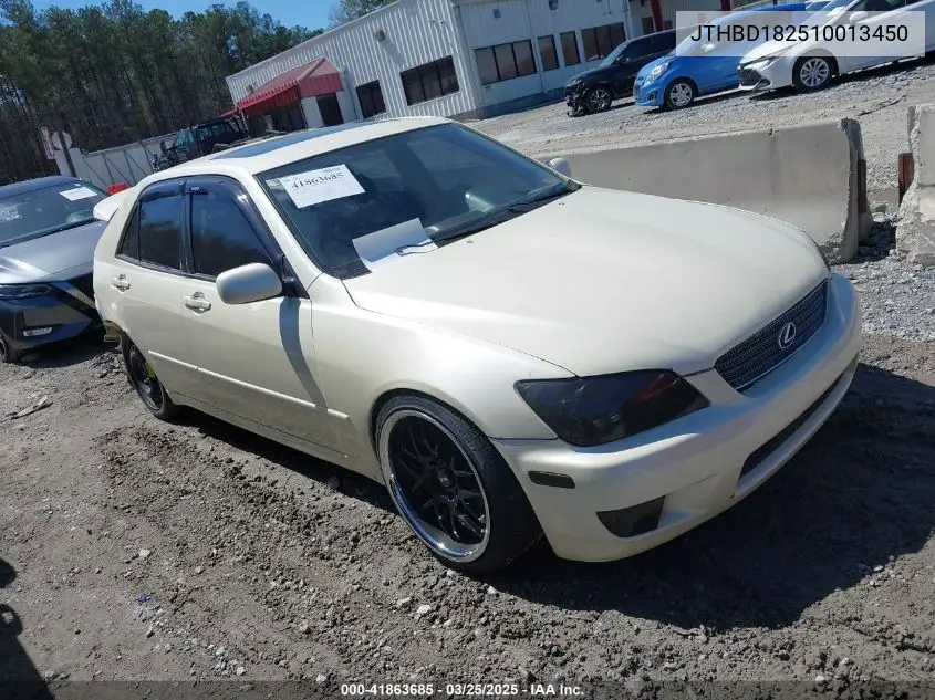 2001 Lexus Is 300 VIN: JTHBD182510013450 Lot: 41863685