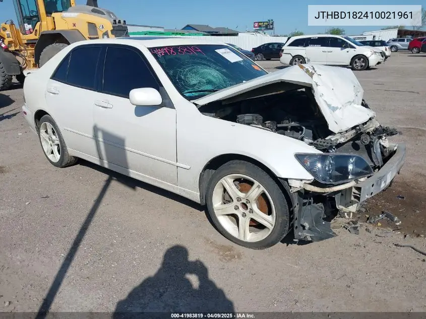 2001 Lexus Is 300 VIN: JTHBD182410021961 Lot: 41983819