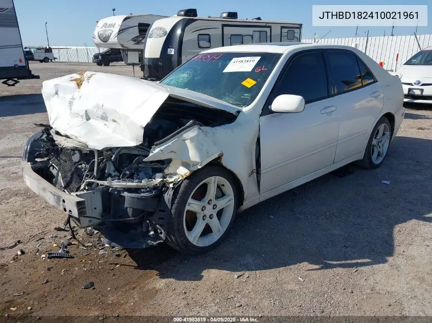 2001 Lexus Is 300 VIN: JTHBD182410021961 Lot: 41983819