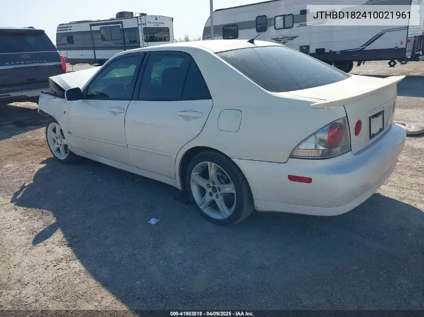 2001 Lexus Is 300 VIN: JTHBD182410021961 Lot: 41983819