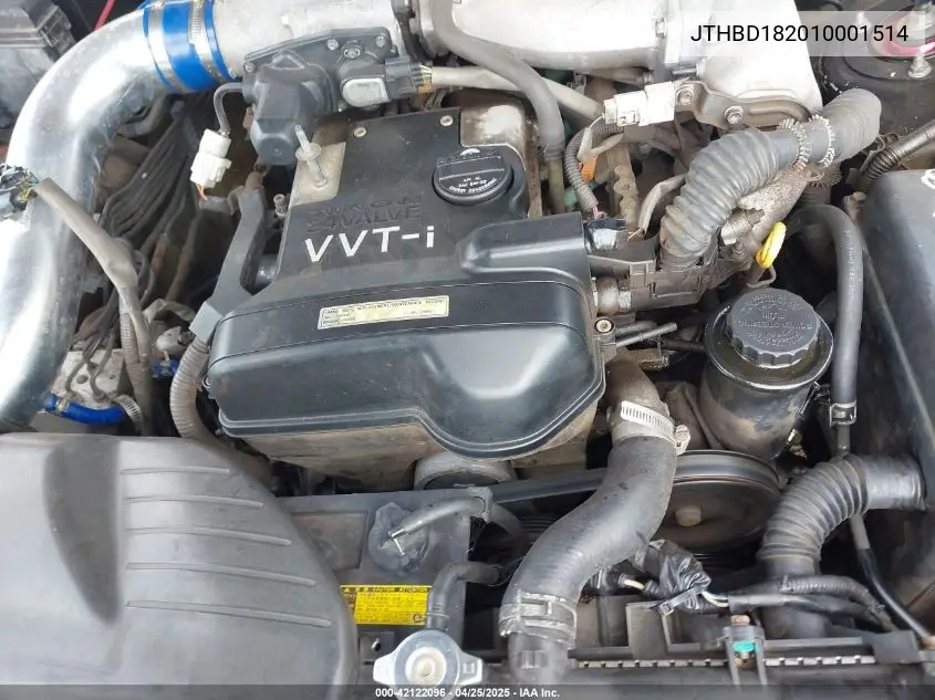 2001 Lexus Is 300 VIN: JTHBD182010001514 Lot: 42122096