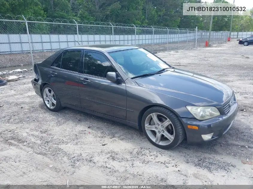 2001 Lexus Is 300 VIN: JTHBD182310010532 Lot: 42149537
