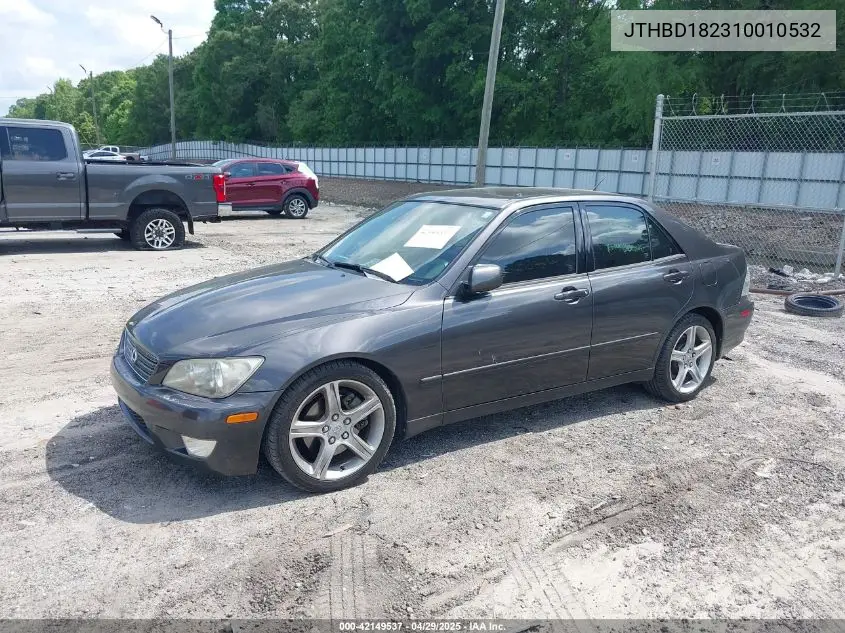 2001 Lexus Is 300 VIN: JTHBD182310010532 Lot: 42149537