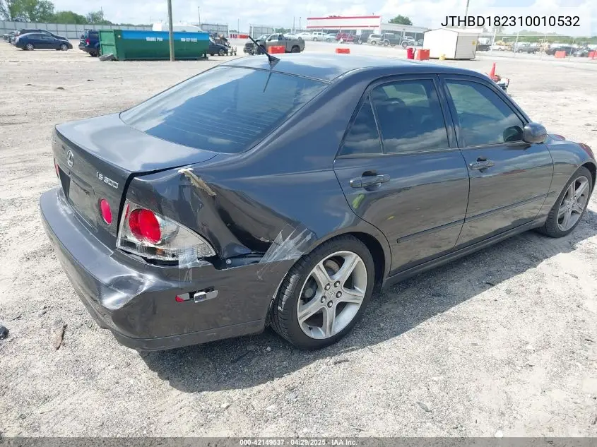 2001 Lexus Is 300 VIN: JTHBD182310010532 Lot: 42149537