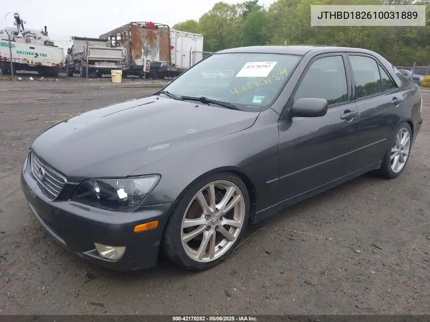 2001 Lexus Is 300 VIN: JTHBD182610031889 Lot: 42170282