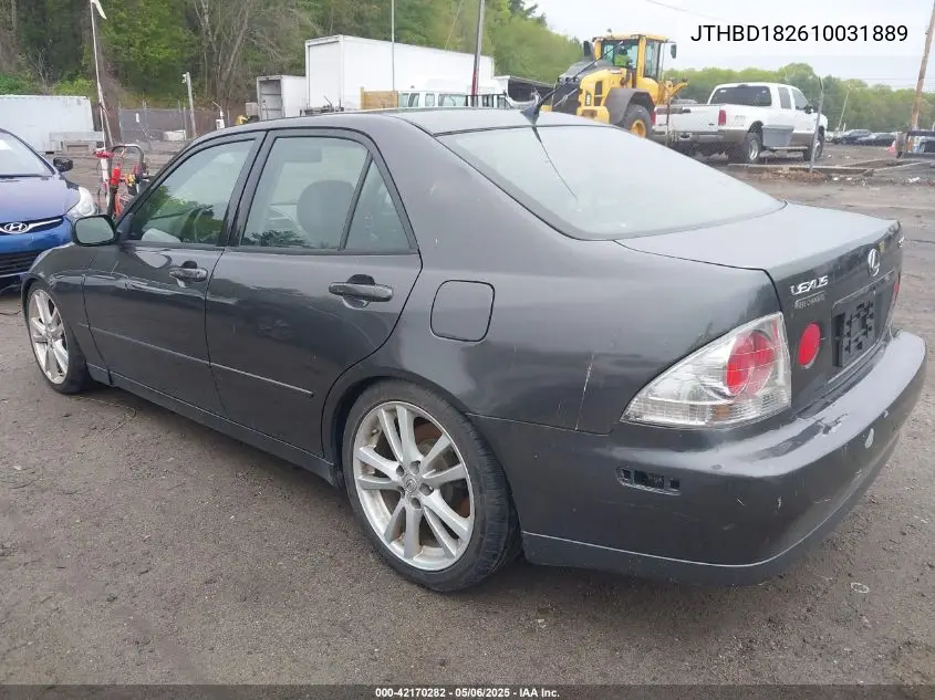 2001 Lexus Is 300 VIN: JTHBD182610031889 Lot: 42170282