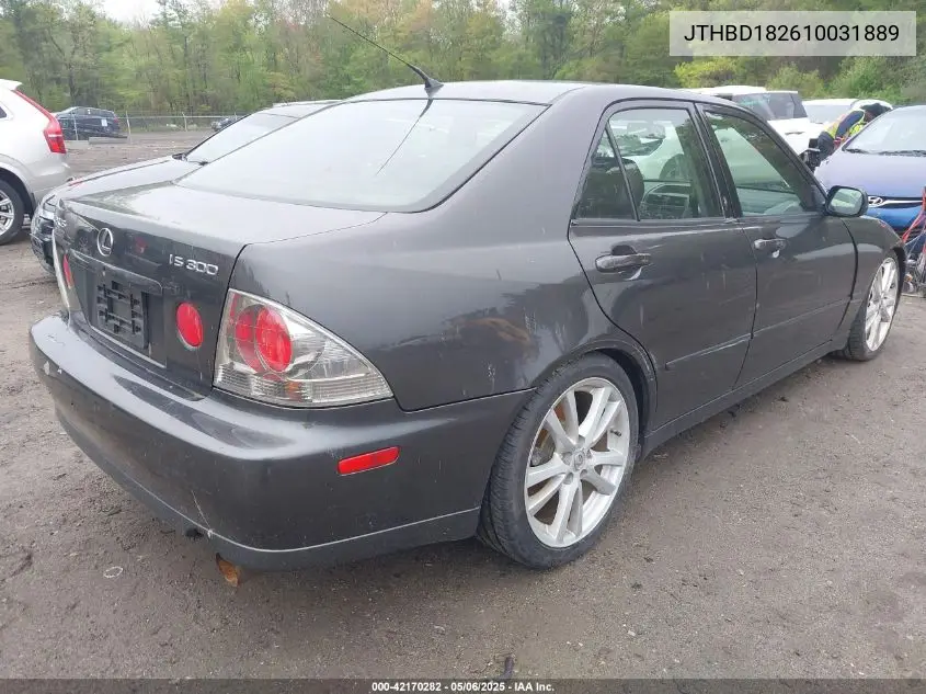 2001 Lexus Is 300 VIN: JTHBD182610031889 Lot: 42170282