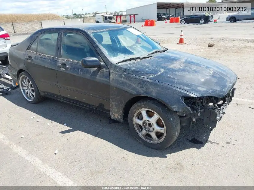 2001 Lexus Is 300 VIN: JTHBD182010003232 Lot: 42269043