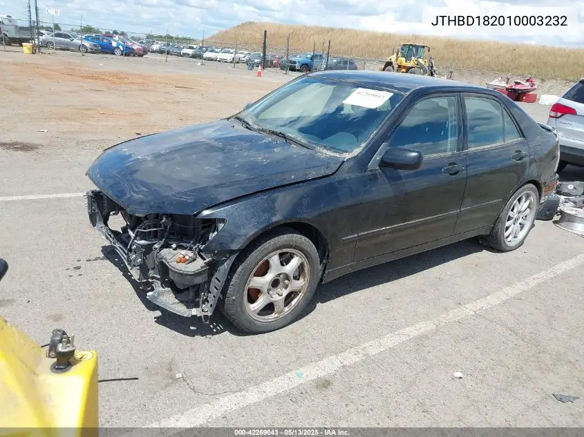 2001 Lexus Is 300 VIN: JTHBD182010003232 Lot: 42269043