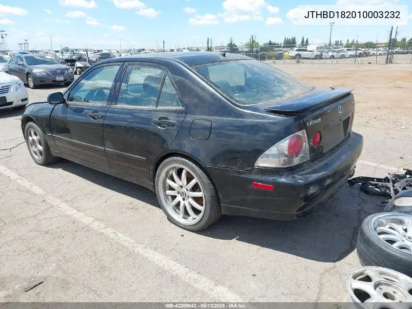 2001 Lexus Is 300 VIN: JTHBD182010003232 Lot: 42269043