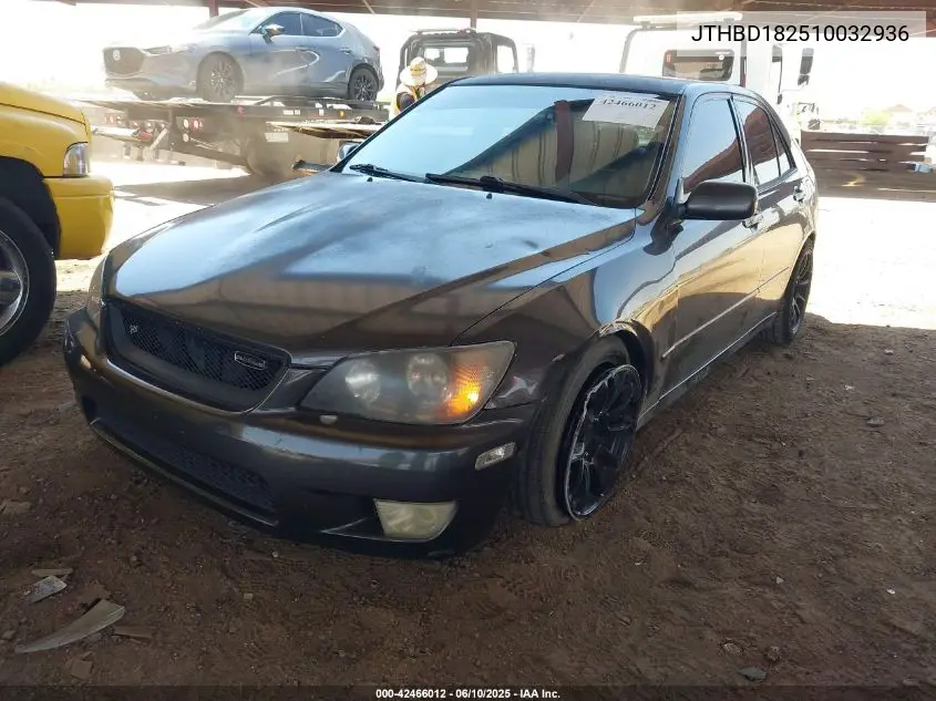 2001 Lexus Is 300 VIN: JTHBD182510032936 Lot: 42466012