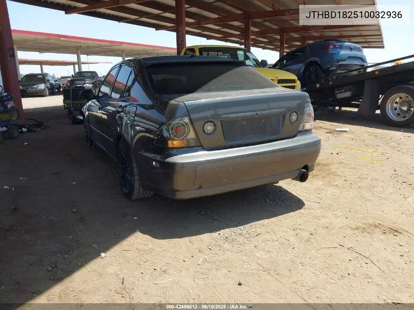 2001 Lexus Is 300 VIN: JTHBD182510032936 Lot: 42466012