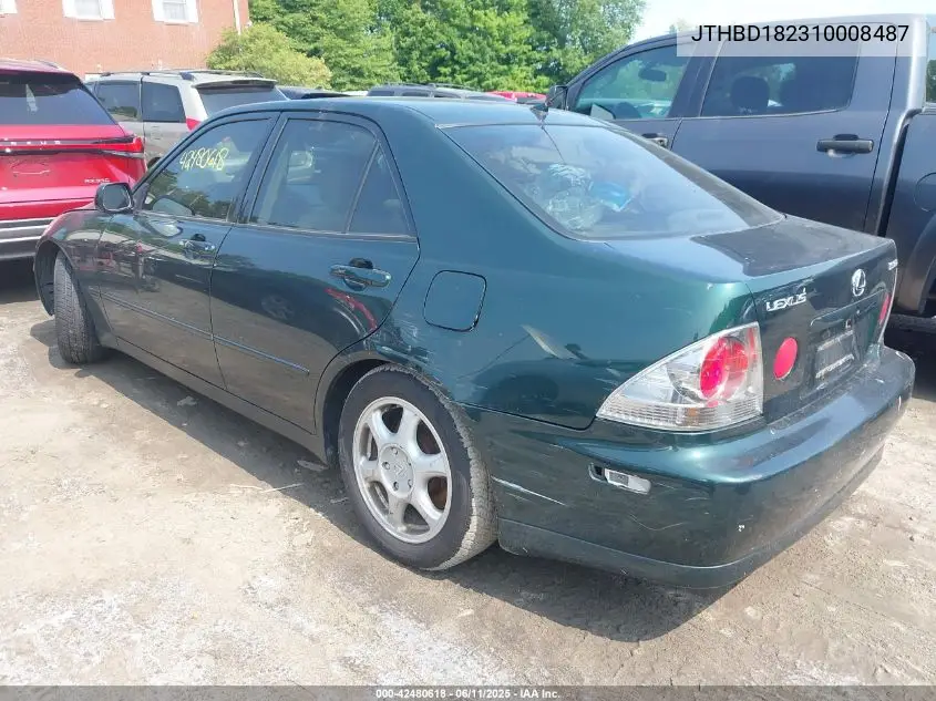 2001 Lexus Is 300 VIN: JTHBD182310008487 Lot: 42480618