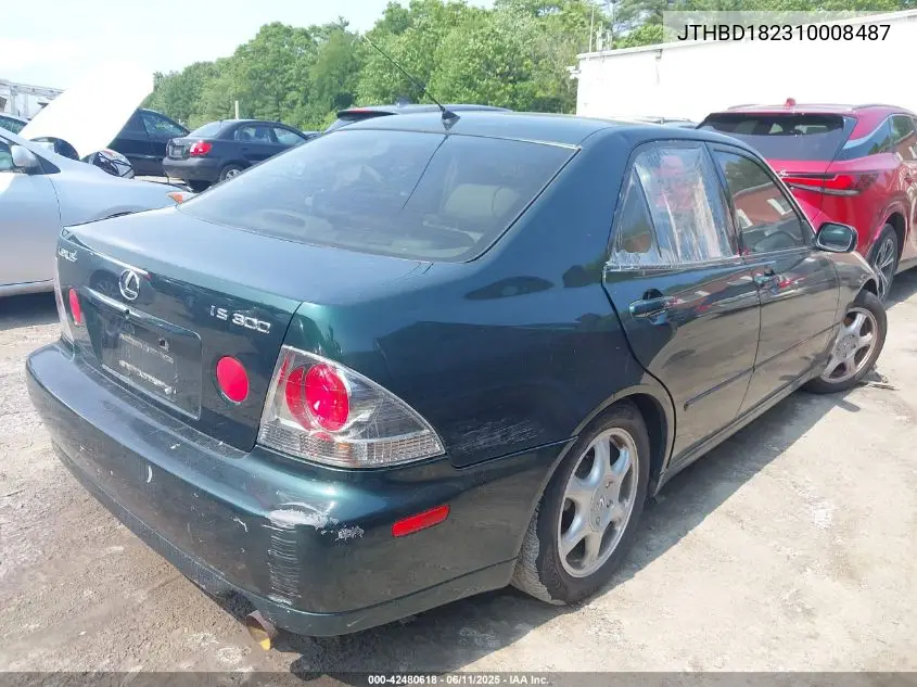 2001 Lexus Is 300 VIN: JTHBD182310008487 Lot: 42480618