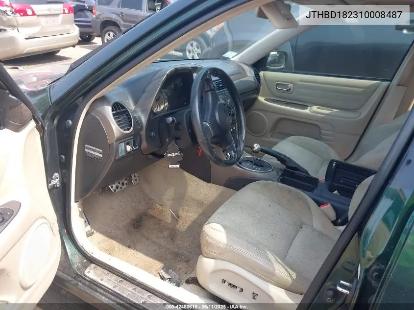 2001 Lexus Is 300 VIN: JTHBD182310008487 Lot: 42480618