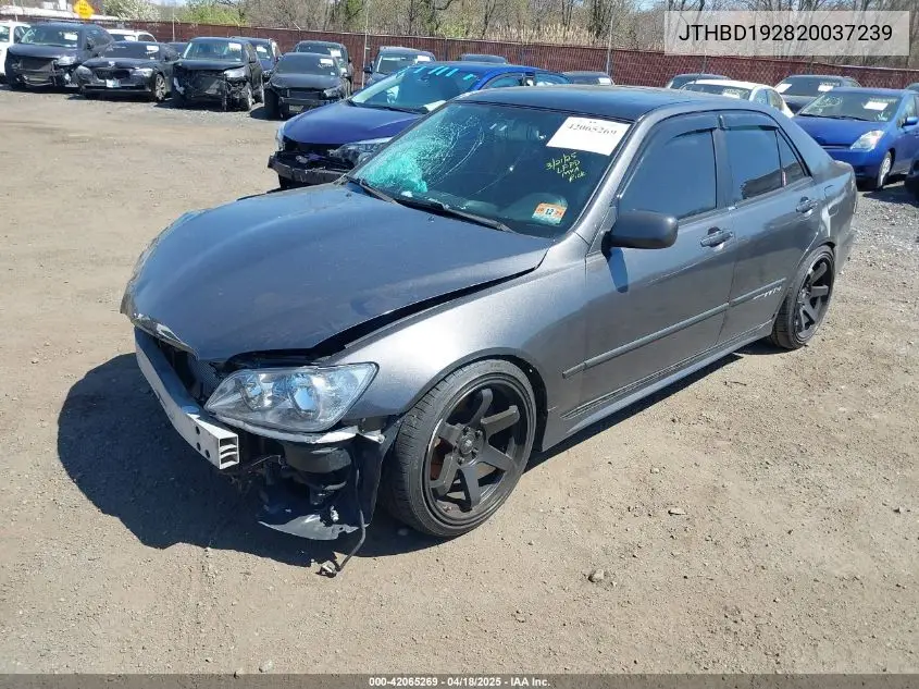2002 Lexus Is 300 VIN: JTHBD192820037239 Lot: 42065269